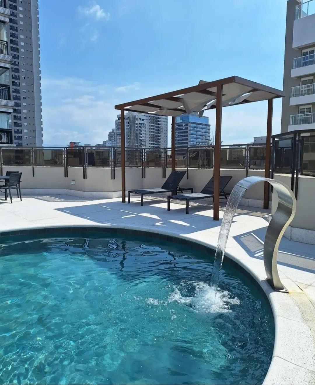 Apartamento Lindo Flat no Gonzaga Santos  Exterior foto